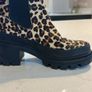 Carl Scarpa leather leopard print chelsea boots Image 3