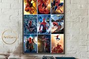 Wall Art Spiderman movie collection 1-9 unique design.A1 Gloss