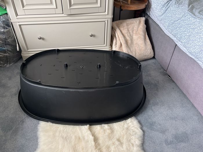 Large Dog Bed Base Black