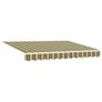 Retractable Awning Manual Green and yellow 350 x 250 cm Fabric Image 3