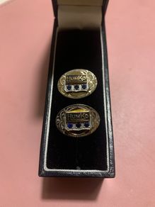 Rare Gold Silver Cufflink Humko