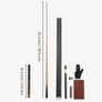 Pool Cue, 1447.8mm Jointed Snooker Cue, Snooker Cues Stick with Extension Rod & 9.5mm Leather Tip, 538g Pools Stick Image 7
