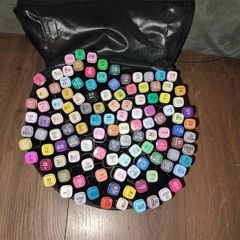 120 Colors/60pcs Marker Set - Art Student Drawing Pens - Dual-Tip Watercolor Markers - Soft Tip