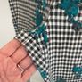 leggings topshop leggings size 10 black & white floral print Image 3