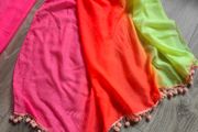 Beach scarf with tassels, 100 x 155cm