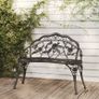 Garden Bench 100 cm Cast Iron Image 4