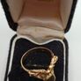 Vintage 9ct yellow gold saddle ring size Q and a half Image 4