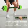 20kg Four-In-One Adjustable Weight Dumbbells Set, Barbell, Kettlebell, Push Up Stand - Green Image 6