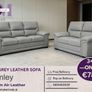 New 3+2 Bromley Leather Sofa Range Image 3