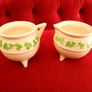 Antique 30's, "Sylvac Coldron,Portrush,Jug/Sugar Bowl Set. Image 4