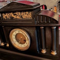 Japy Freres 1878 slate mantle clock