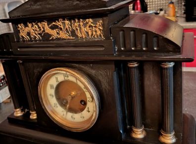 Japy Freres 1878 slate mantle clock