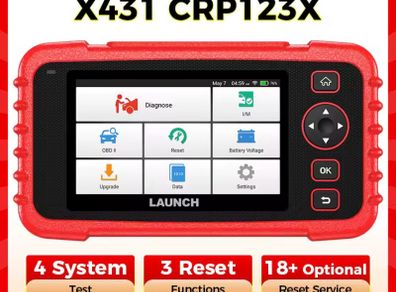 LAUNCH X431 CRP123X Car OBD2 Diagnostic Tools Obd2 Scanner Engine ABS Airbag SRS AT Code Reader Free Update Automotive Tools  New  Unlimited use !
