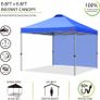 Durable Ez Pop-up Gazebo Tent with 1 Sidewall(2x2M,Blue) Image 2