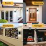 Outdoor Wall Lights, Up Down Mains Powered Lighting, Black Stainless Steel IP44 Waterproof, Exterior Wall Sconce for Indoor, Front Door, Patio, Hallway, Porch, Garden, Garage, Post - 2 Pack Image 4