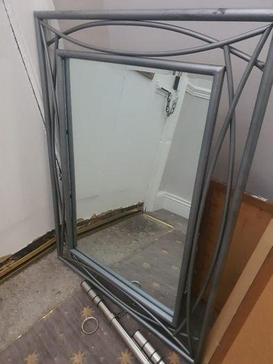 Large Wrought Iron Framed Mirror