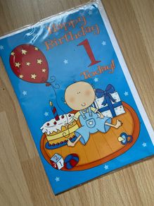 Birthday card for 1 year old