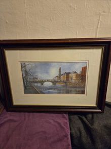 Brendan Hayes "Arran Quay Dublin" signed Lithograph