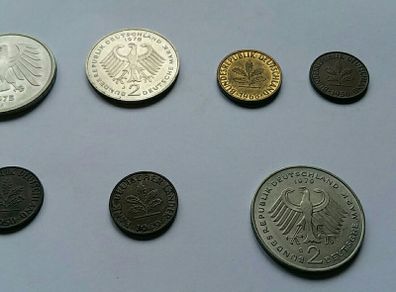 Selection of Seven German Coins