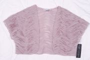 Kate Cooper Dusty Pink Mesh Textured Ruffle Shrug Bolero Cardigan 12UK/40EU