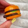 McDonalds Happy Meal Wind Up Toy Tricky Trackers 1995 Big Mac approx. 3 cm. Used Please see photos Image 5