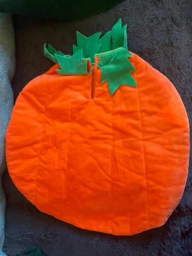 Super soft pumpkin costume