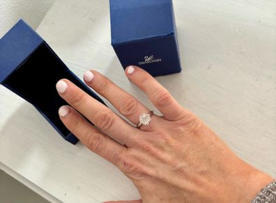 Swarovski Harlequin Rhodium Ring