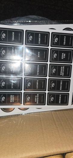 24-Piece Glass Spice Jar Set