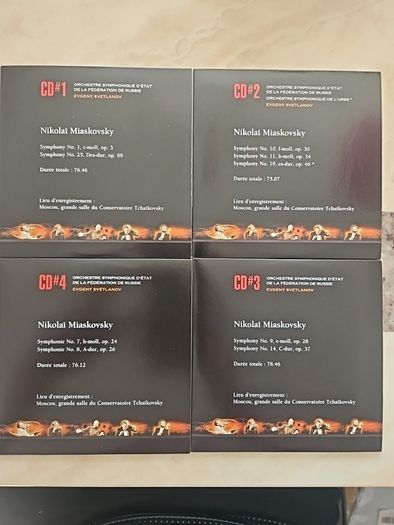 Nikolai Miaskovsky / Evgeny Svetlanov 16CD Boxset - Complete Symphonies