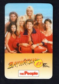 Great Britain UK1 Baywatch The Case (including David Hasselhoff and Pamela Anderson) SubSpace Communication (SSC) (Remote Memory) Phone Card Mint