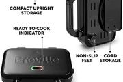 Breville Ultimate Deep Fill Toastie Maker | 2 Slice Sandwich Toaster | Removable Non-Stick Plates | Stainless Steel | Black