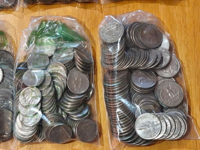 Bulk US Coins 2.9KG Mixed Lot of over 750 Coins Circulated