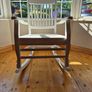 Traditional Wooden Rocking Chair with Fitted Cushion Excellent Condition Image 2