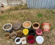 15 Delph Plant pots & around 50 others