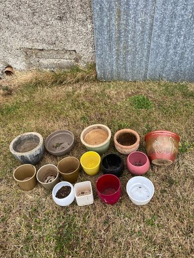15 Delph Plant pots & around 50 others