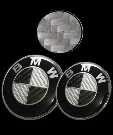 BMW Carbon black Bonnet/Trunk Emblem