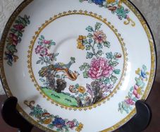 Vintage  SPODE COPELAND  "Peacock" Large Saucer