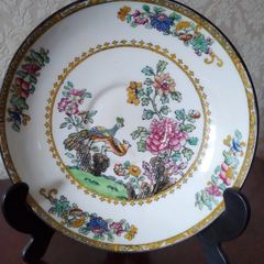 Vintage  SPODE COPELAND  "Peacock" Large Saucer