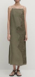 Massimo Dutti beaded midi dress