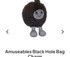 New JELLYCAT Amuseables Black Hole Bag Charm