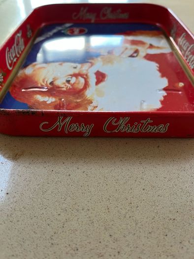Coca Cola Christmas Metal Tray