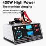Large Power 400W Battery Charger 12V/24V Car Battery Charger Trickle Smart Pulse Repair for Car SUV Truck Boat Image 5
