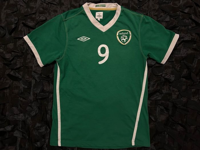 Republic Of Ireland Match Worn / Issue 2010 2011 Home Jersey Shirt Umbro