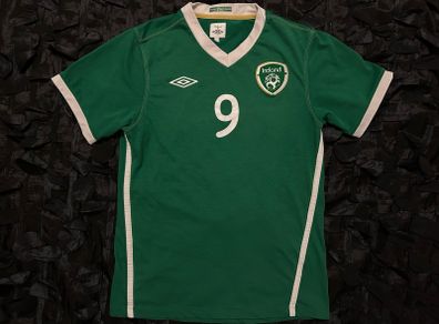Republic Of Ireland Match Worn / Issue 2010 2011 Home Jersey Shirt Umbro