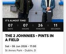 Tickets for 2 Johnnies