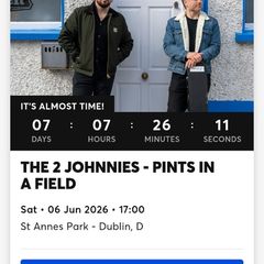 Tickets for 2 Johnnies