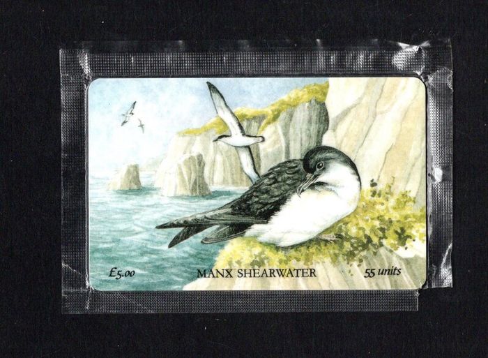 1994 Isle of Man 55 unit Manx Shearwater (Siemens - S30 (Module 34) Phone Card New and sealed