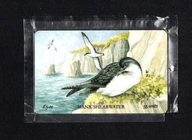 1994 Isle of Man 55 unit Manx Shearwater (Siemens - S30 (Module 34) Phone Card New and sealed