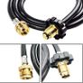 6Ft Propane Hose Connects, High-Pressure Propane Adapter Hose 1 Lb to 20 Lb Converter Quick-Connect Propane Hose for Grill, Stove Image 3