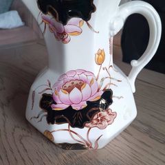 Vintage Mason's Octagonal Jug Waterlily Pattern